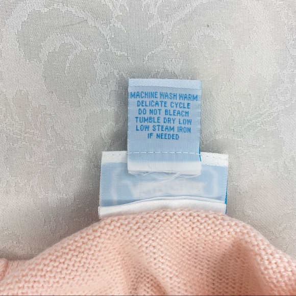 Vintage Oversized Pink Sweater Vest M Knit - Picture 6 of 6